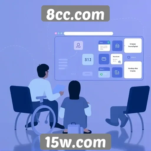 Acessibilidade e interface do 8cc.com para usuários