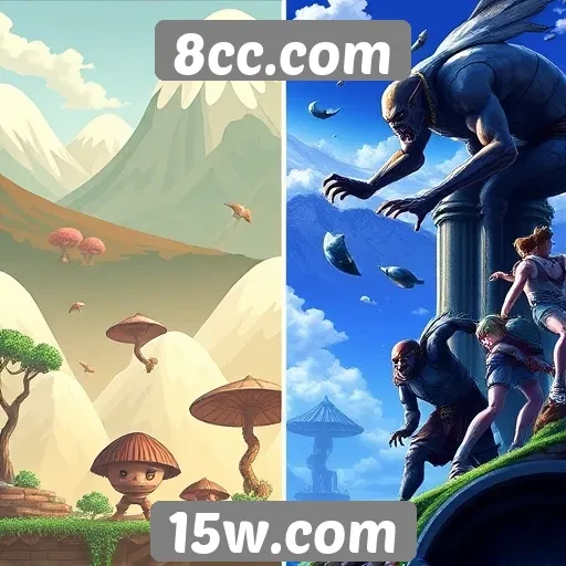 Comparação de gráficos em jogos do 8cc.com