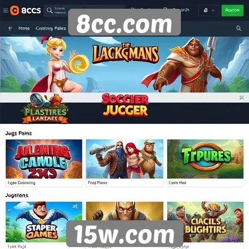Exploração dos jogos populares disponíveis em 8cc.com