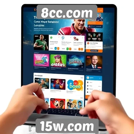 Evolução da interface do usuário no site de jogos 8cc.com